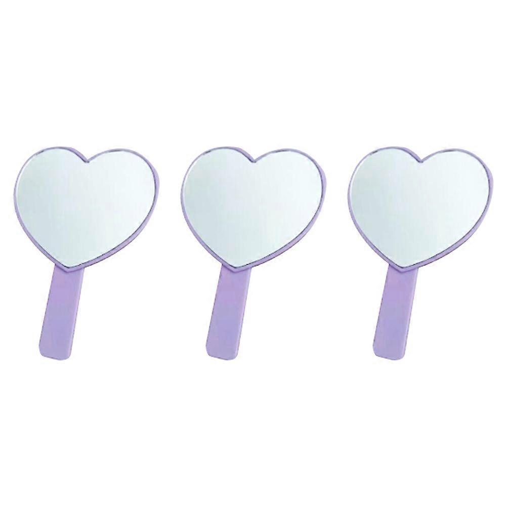 Compact Shaped Handheld Mirror For Women 3Set