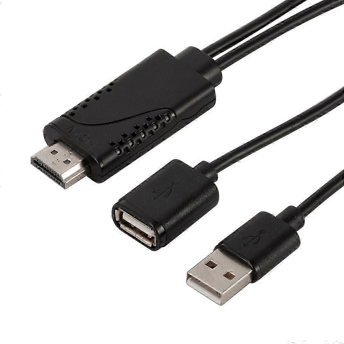 1080P USB-Buchse auf HDMI-Stecker HDTV-Videoadapterkabel für Android IOS-Smartphone und -Tablet