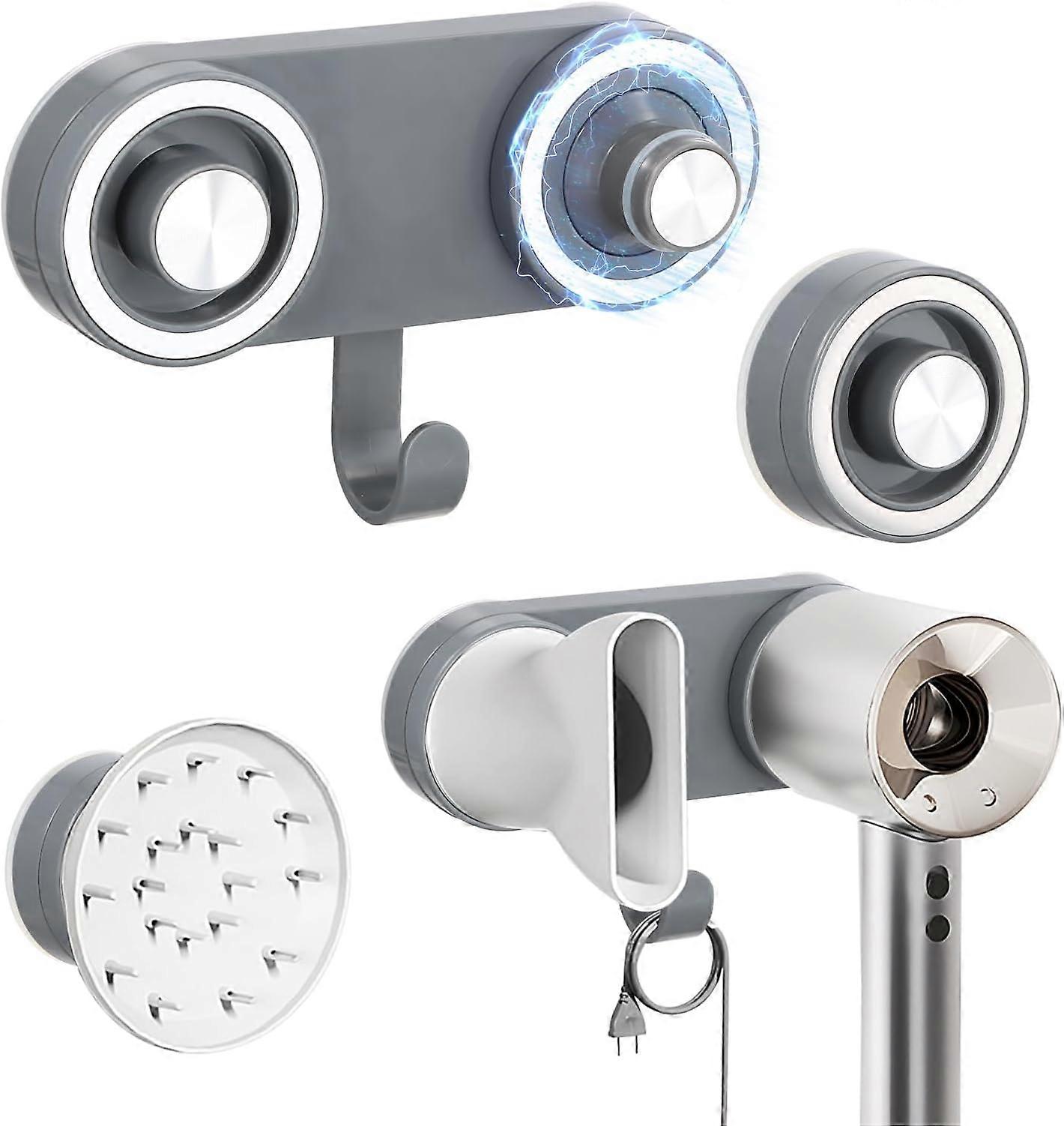 1pcs Hair Dryer Wall Mount Bracket, Magnetic Suction Cup Bracket