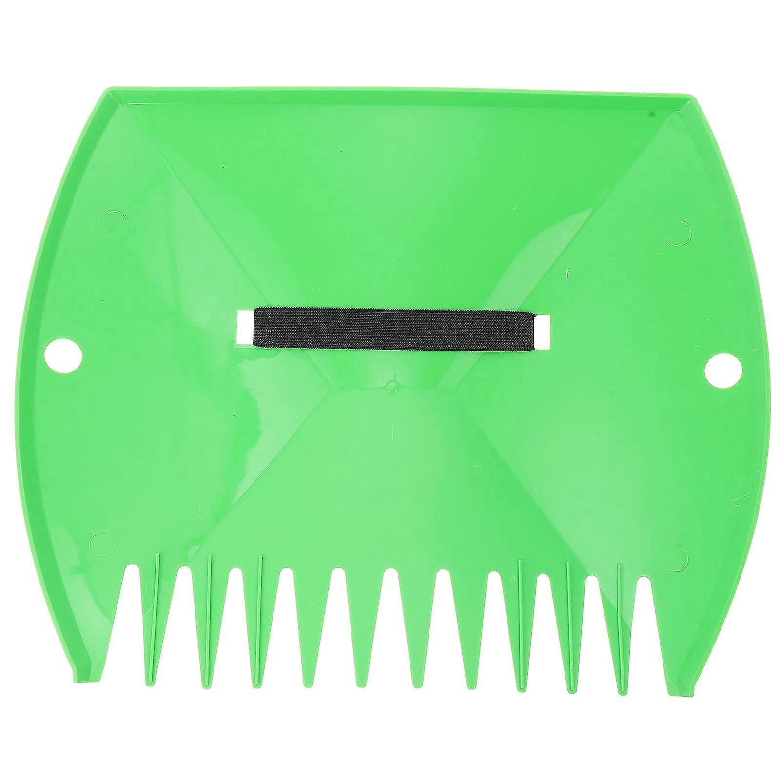 Garden Leaf Rake Set Plastic Tool for Home Outdoor Cleaning 36X29CM Green Color 1Set
