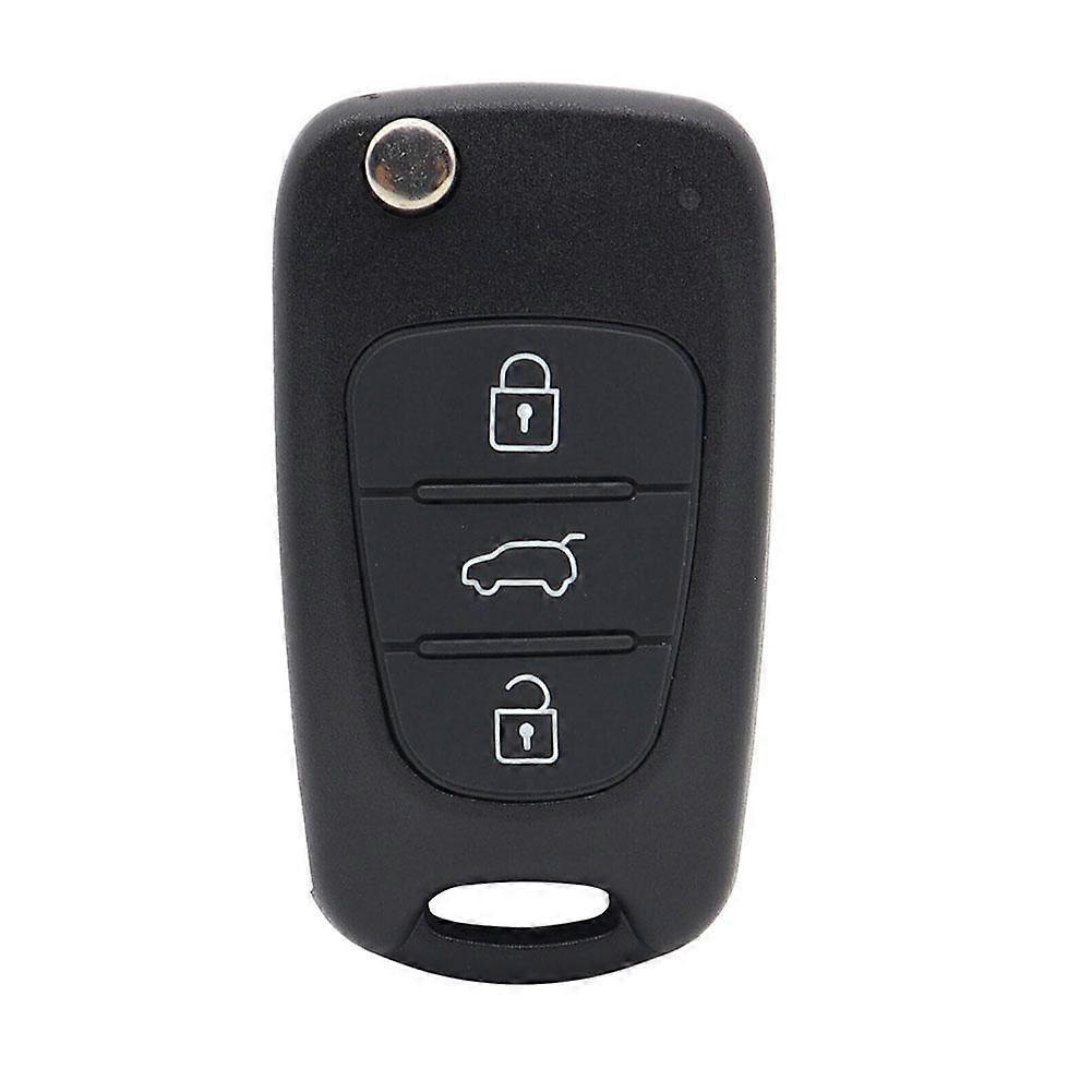 Replacement Key Fob Case for Hyundai Kia 3 Button Black Shell Upgrade Your Worn Key