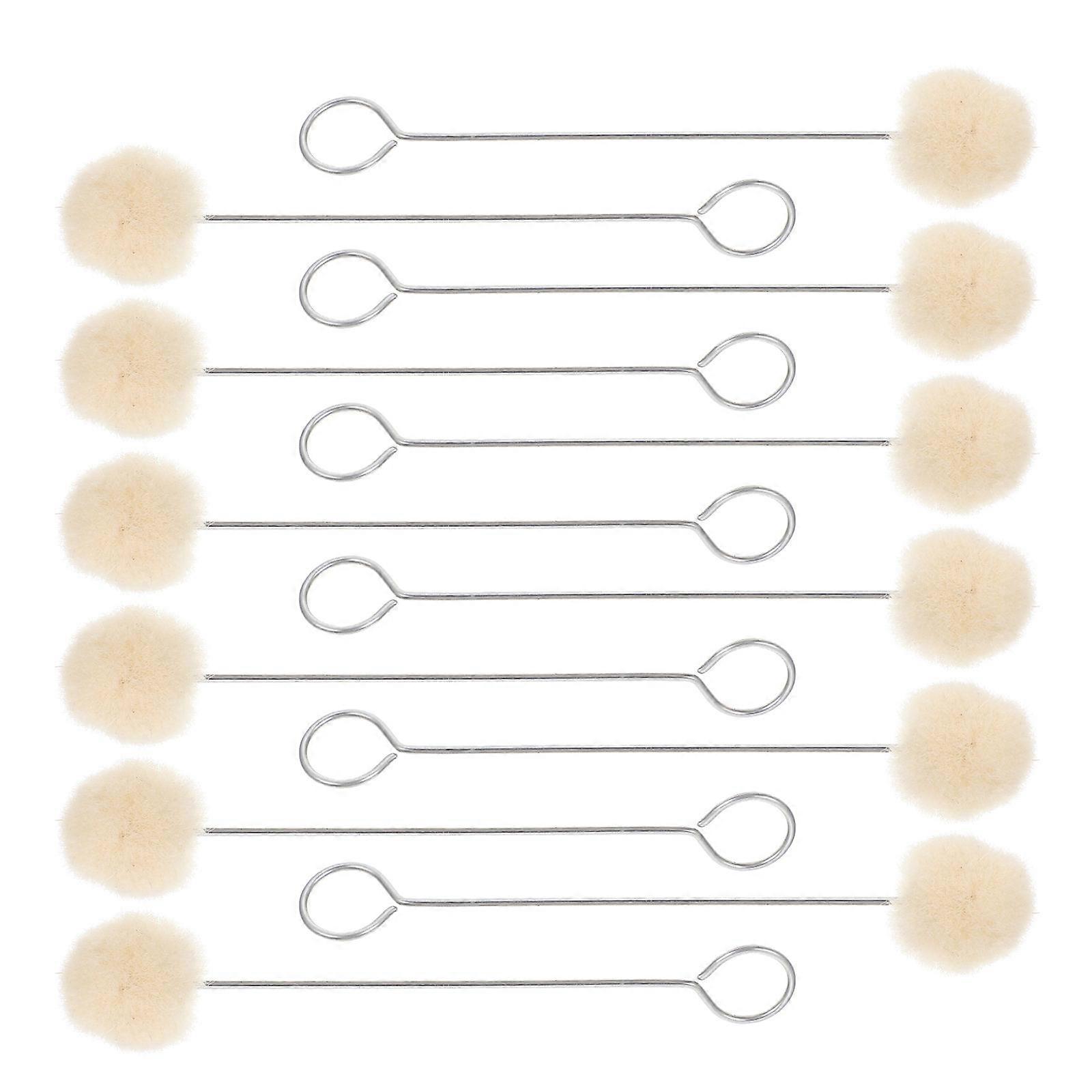 Dauber Brush Wool Ball Applicator Gluing Professionals Round Shape Multi Color 50Pcs
