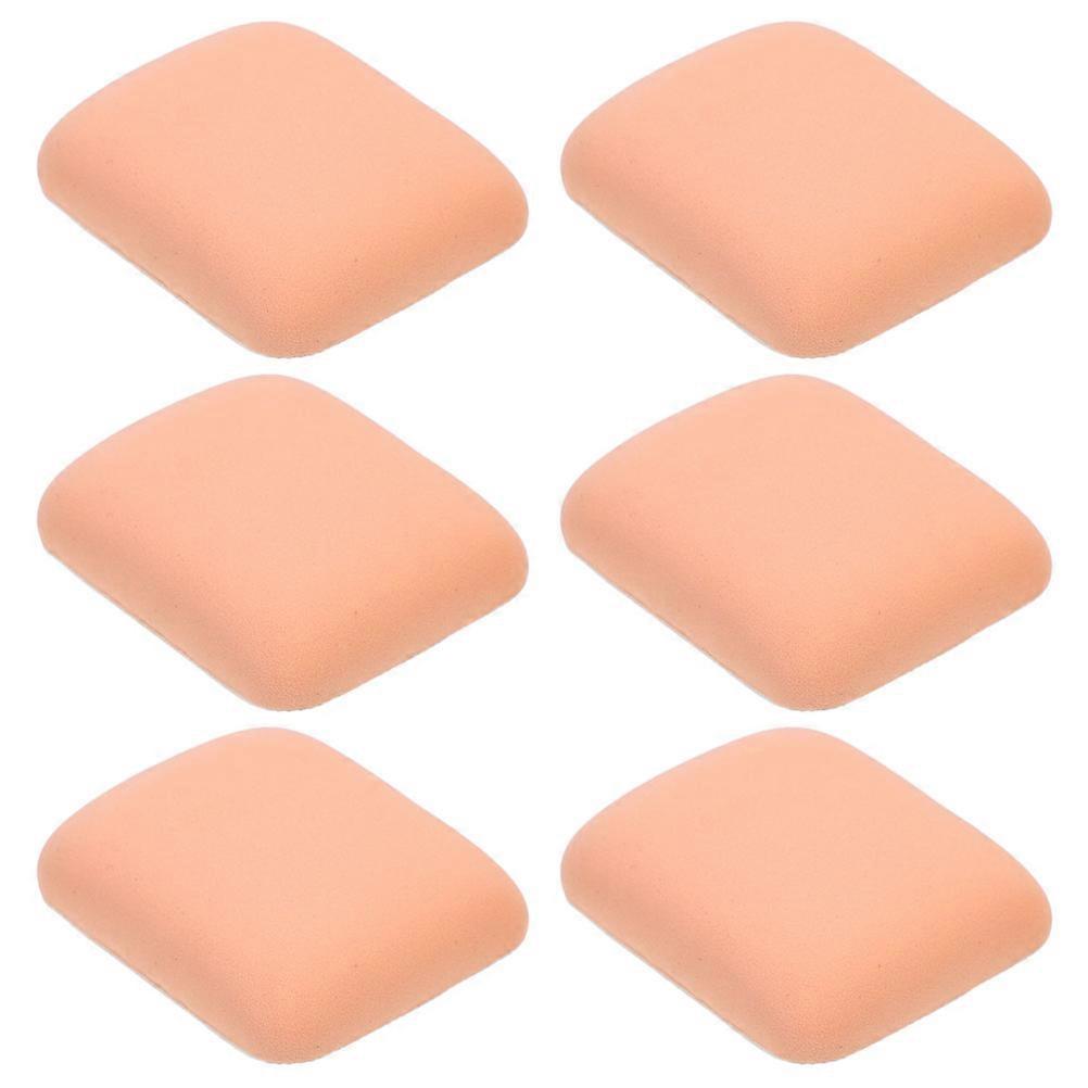 6pcs Reusable Makeup Powder Sponges – Small Puff for Foundation & Concealer, Wet or Dry Use, Suitable for All Skin Types