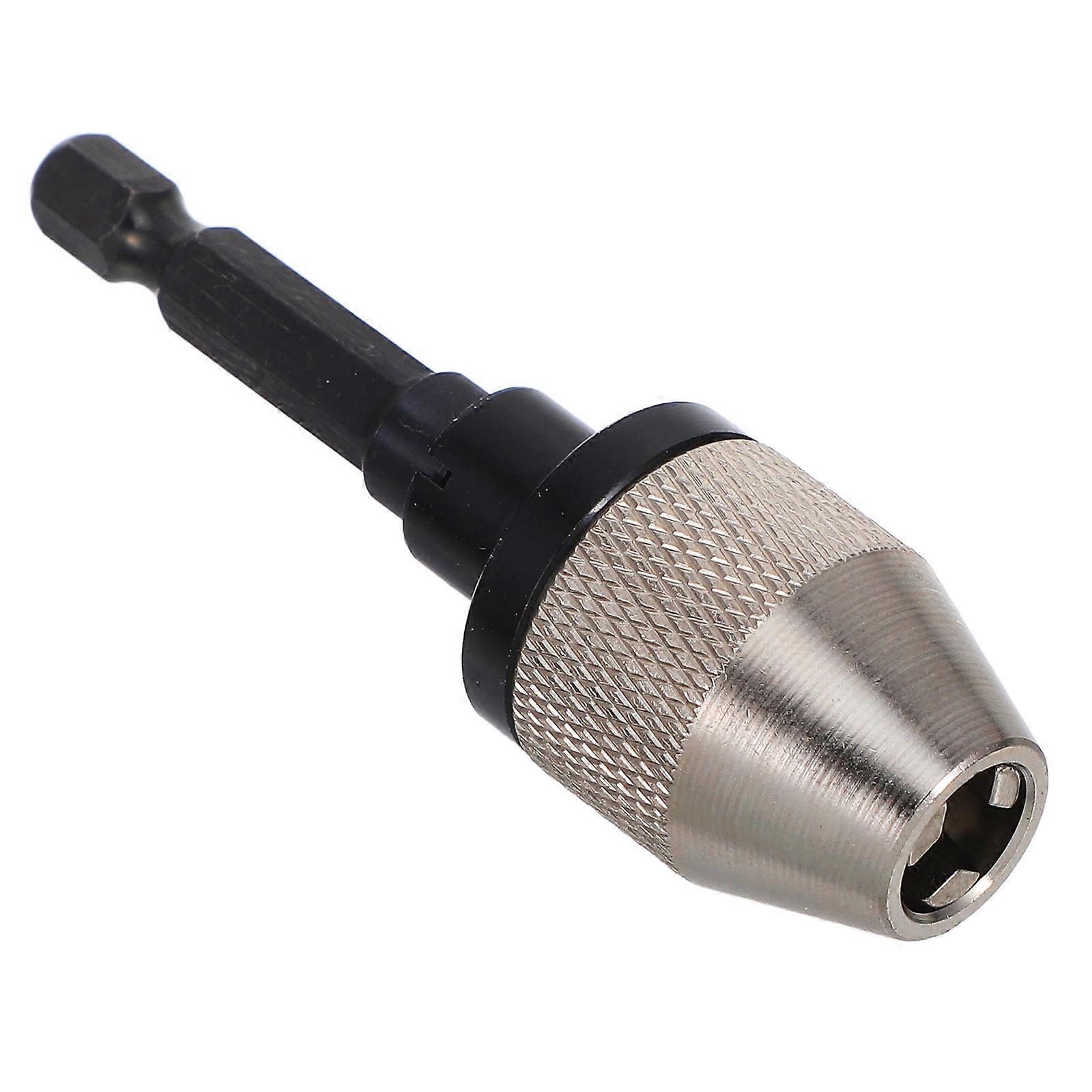 Carbon Steel Drill Chuck Hexagonal Shape Mini Drill Tasks Diy Enthusiasts 1Pcs