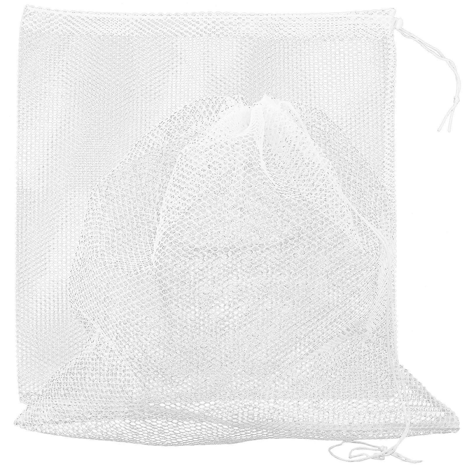 2pcs Pump Filter Bag with Drawstring – Large Mesh Water Pump Filter Accessories for Fish Tanks and Ponds, Durable Protection for Extended Pump Life