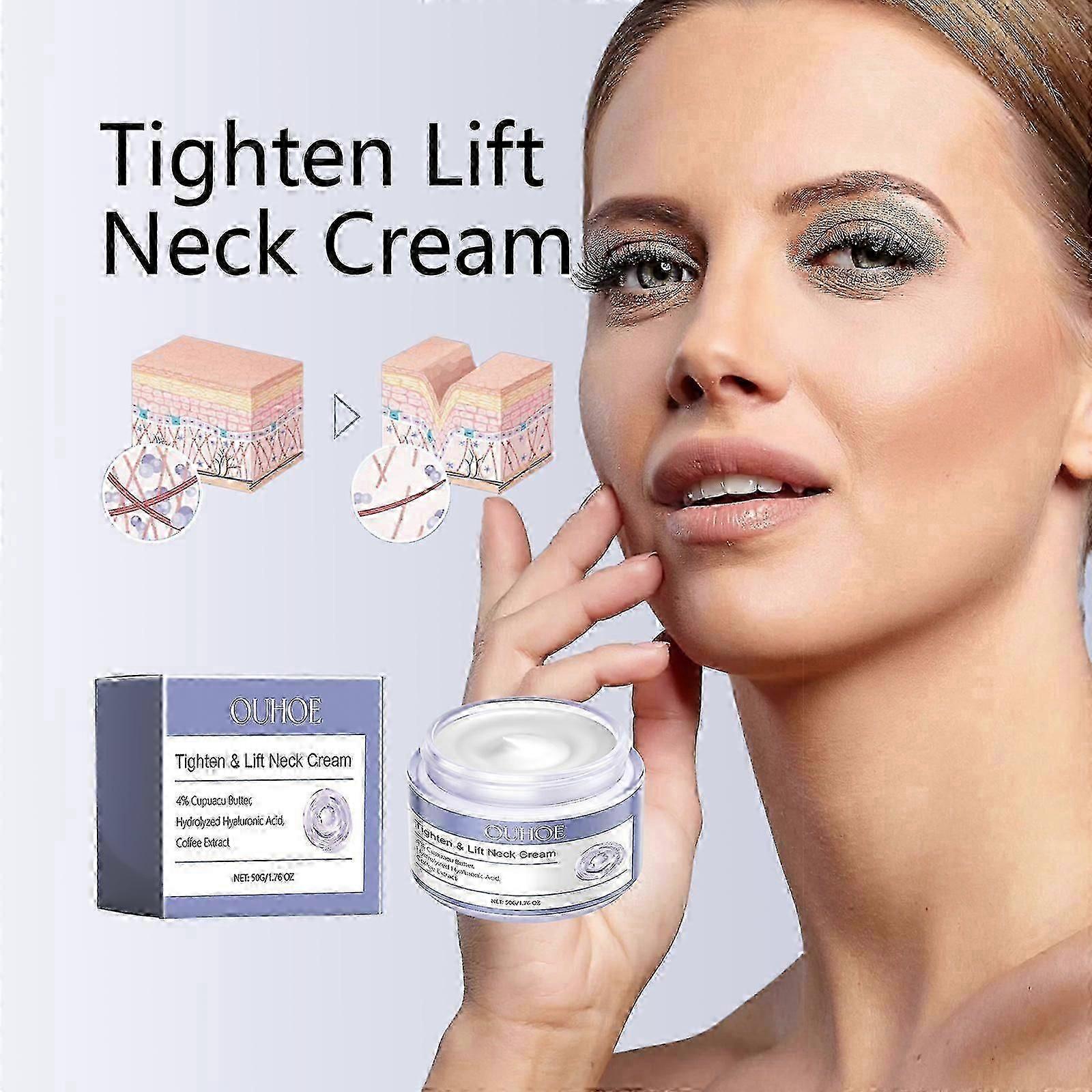 Neck Firming Cream, Tighten & Lift Neck Cream With Pro-Active Repair, Anti-Aging Neck Cream for Tightening and Wrinkles for an Even Skin Tone and Neck