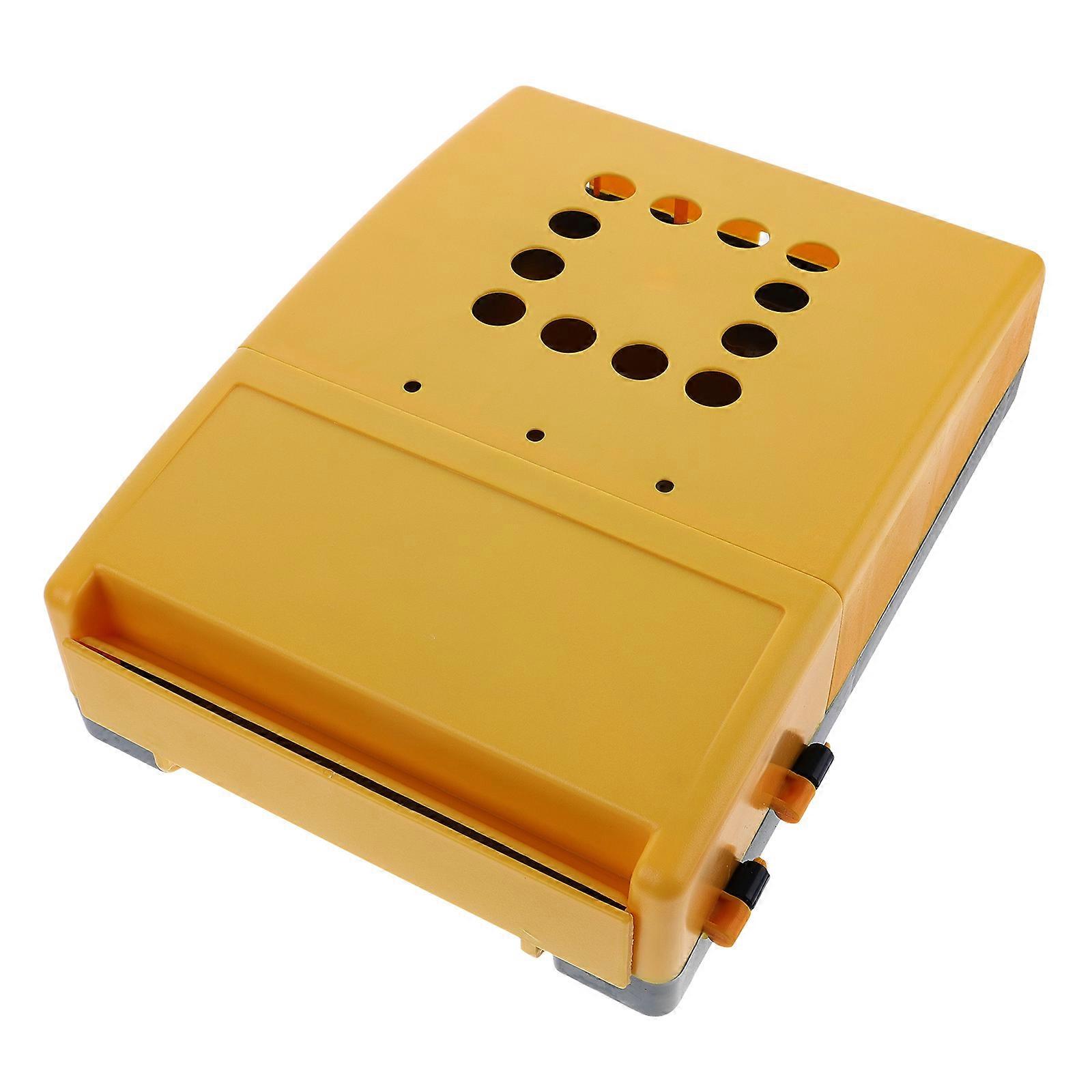Mail Box Wall Mounted Multi-Functional Mailbox Donation Box Outdoor Use Yellow 33.50X24.50X10.50CM Mail Storage 1Pack