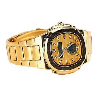 Waterdicht sporthorloge Dual Display elektronisch horloge multifunctioneel roestvrij stalen horloge voor mannen vrouwen
