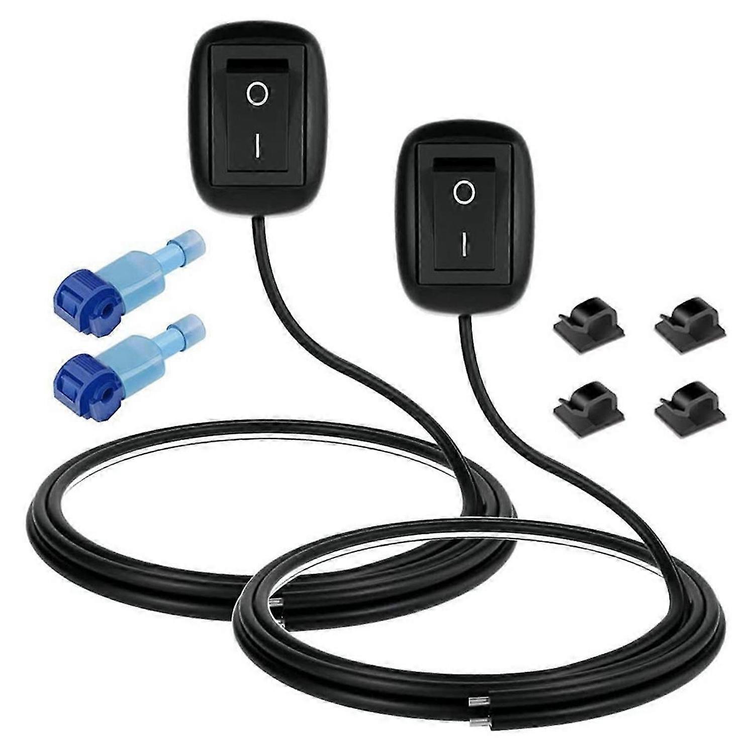 2pcs SPST Water Drop Shape Paste Type Button Switch 12V-220V/10A, Off/on Switch for Fog Driving Ligh