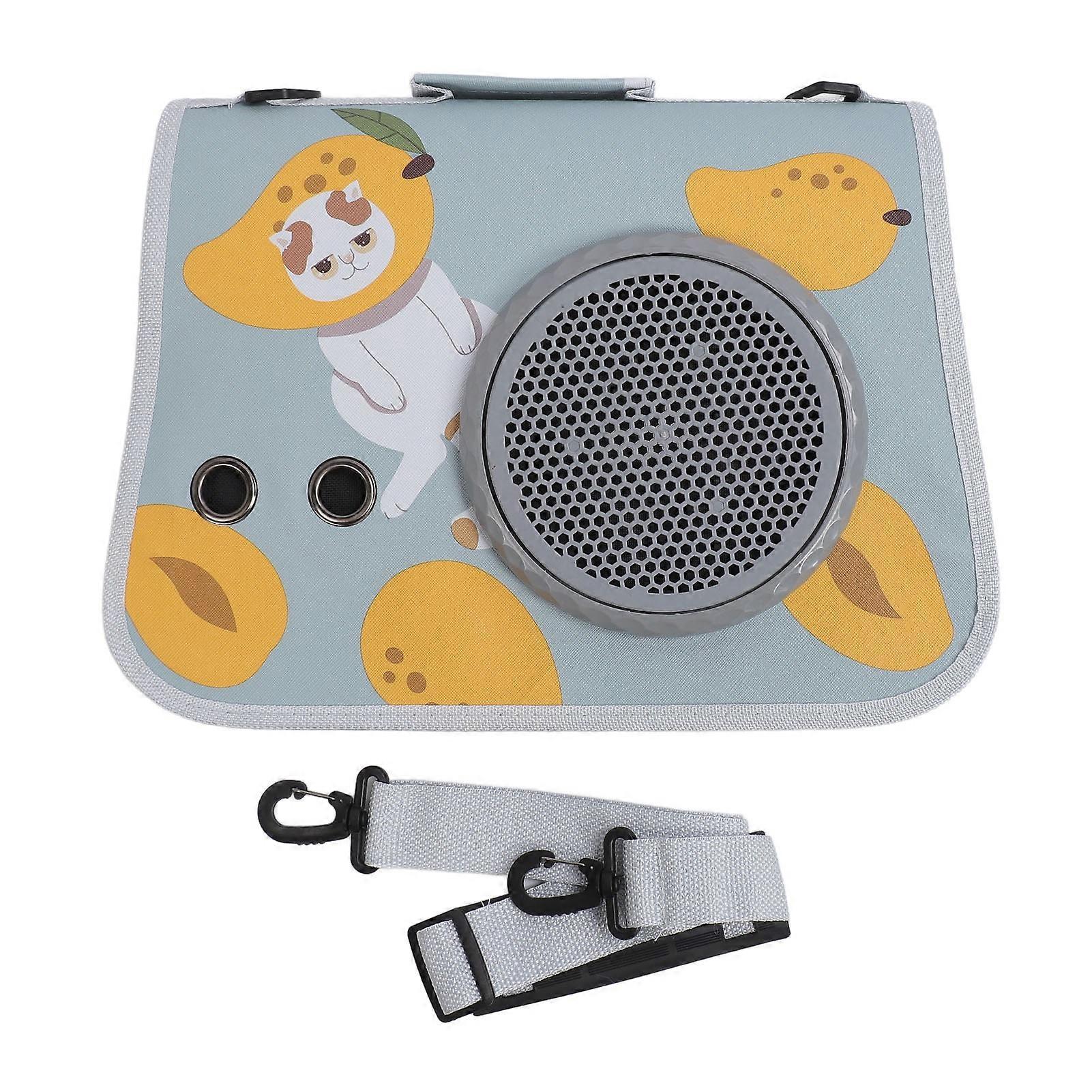 Cat Space Capsule Carrier غطاء شبكي قابل للتنفس سعة كبيرة من جلد PU حقيبة حمل حبال الأليفة من النوع C