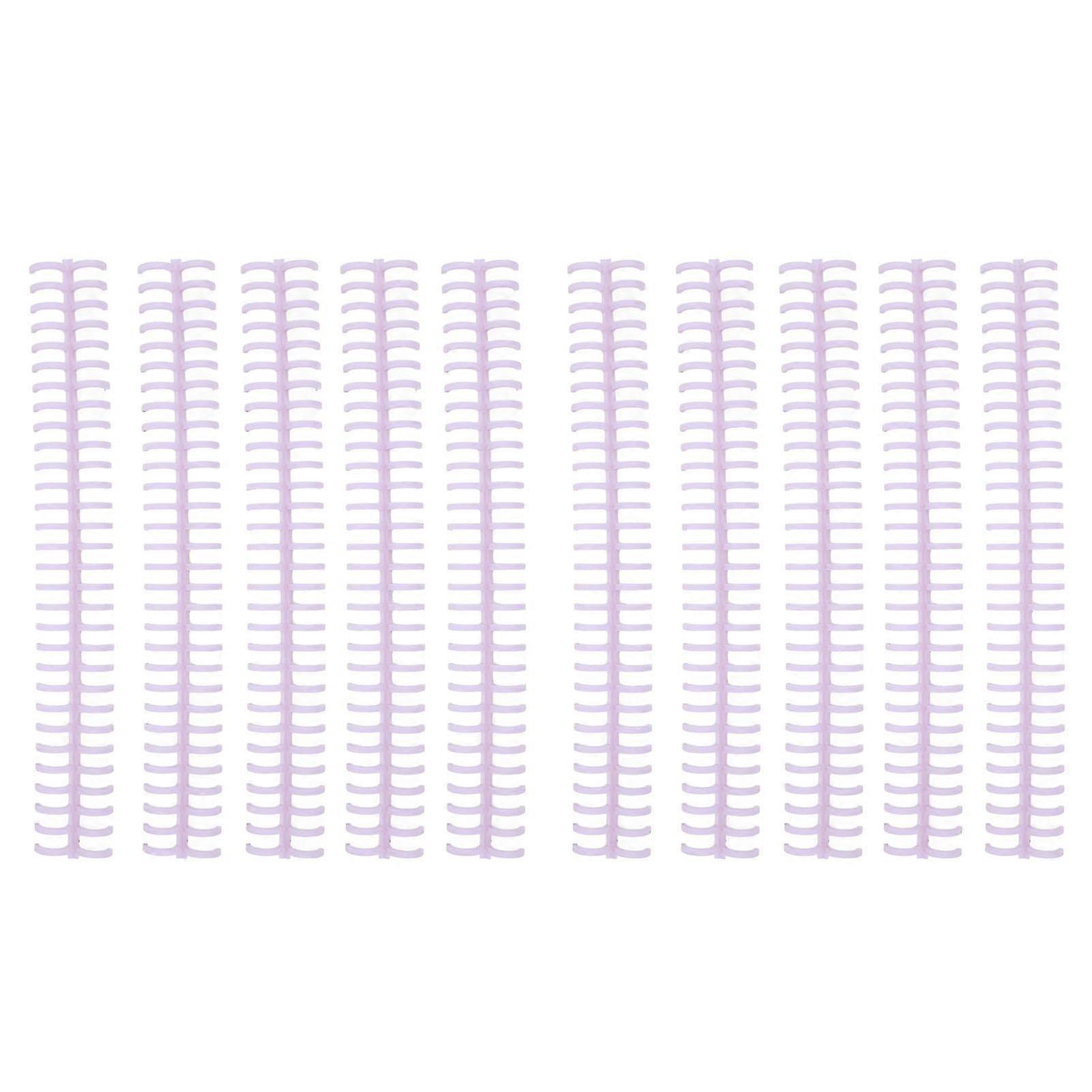 10Pcs Binding Spines Spirals Coils Combs 30 Holes Plastic Strip for Loose Leaf 1/2in Diameter Suitable for Certain Brand
