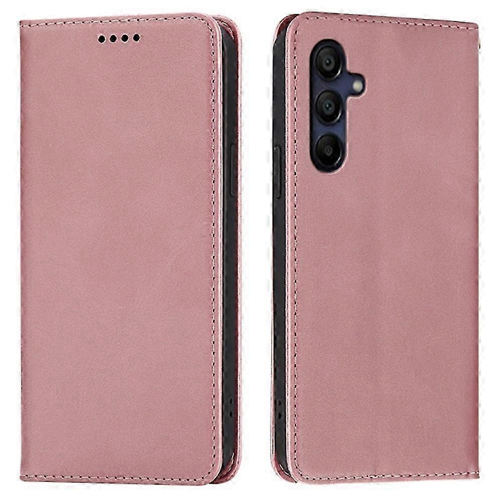 Wallet Case for Mobile Phones with Calf Texture and Hidden Magnetic Closure, Compatible with Certain Brands