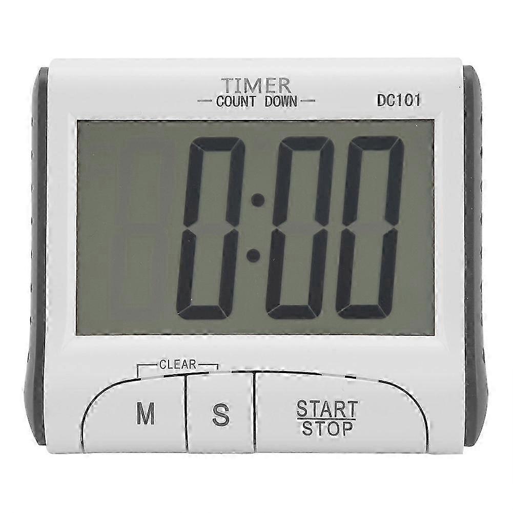 Portable Digital Clock Countdown Timer Large LCD Display for Kitchen Use (Battery Included)