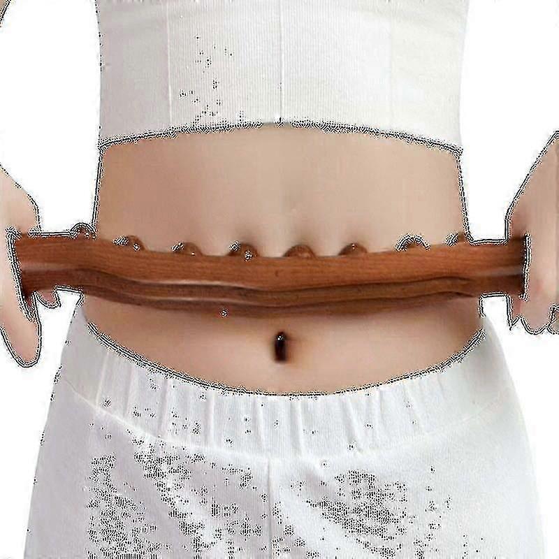 新しい8ビーズグアシャマッサージスティック炭化ウッドバックボディメリディアン