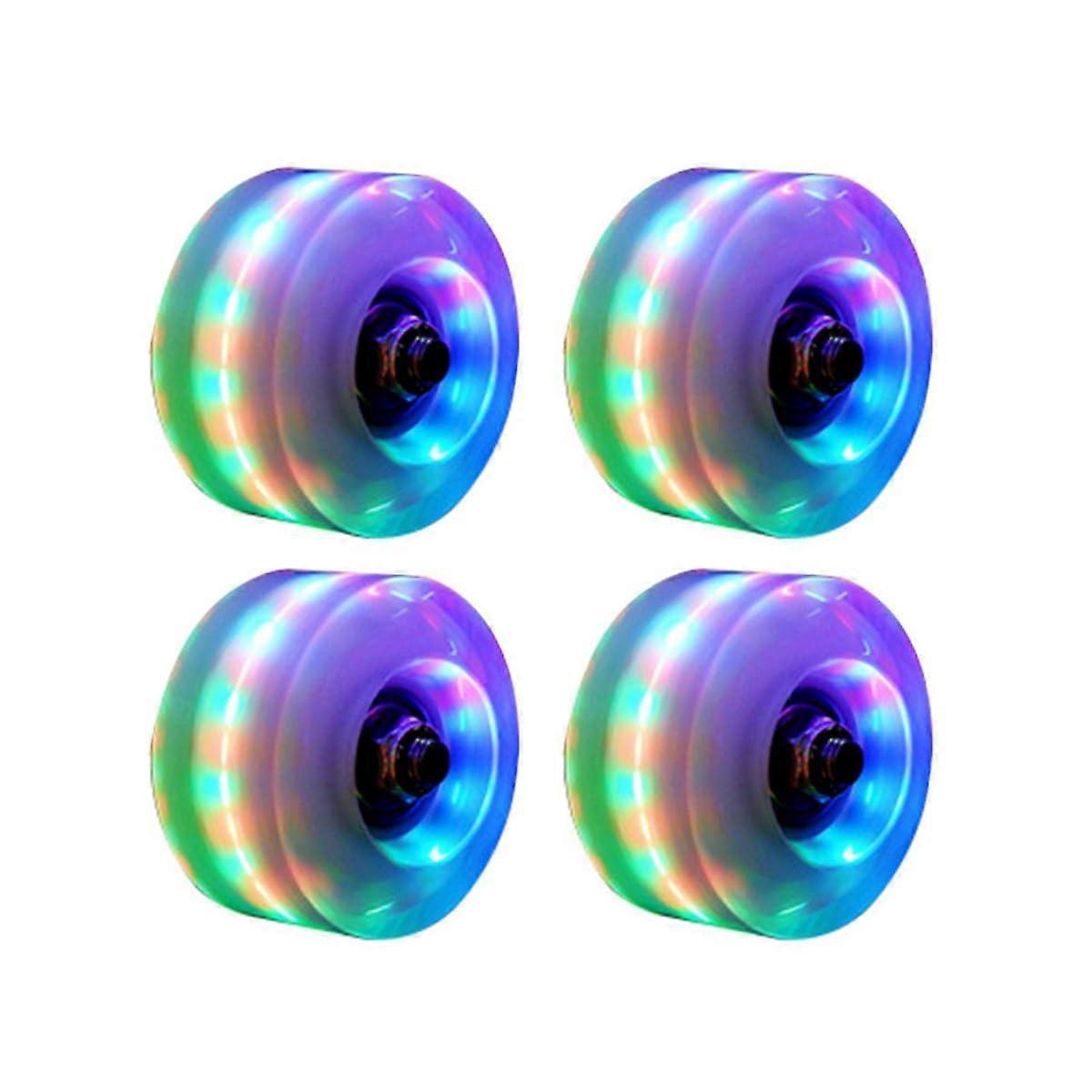 LED Light Scooter, Flash Skate Wheels, 4 Pack Luminous Lights with Skate Scooter