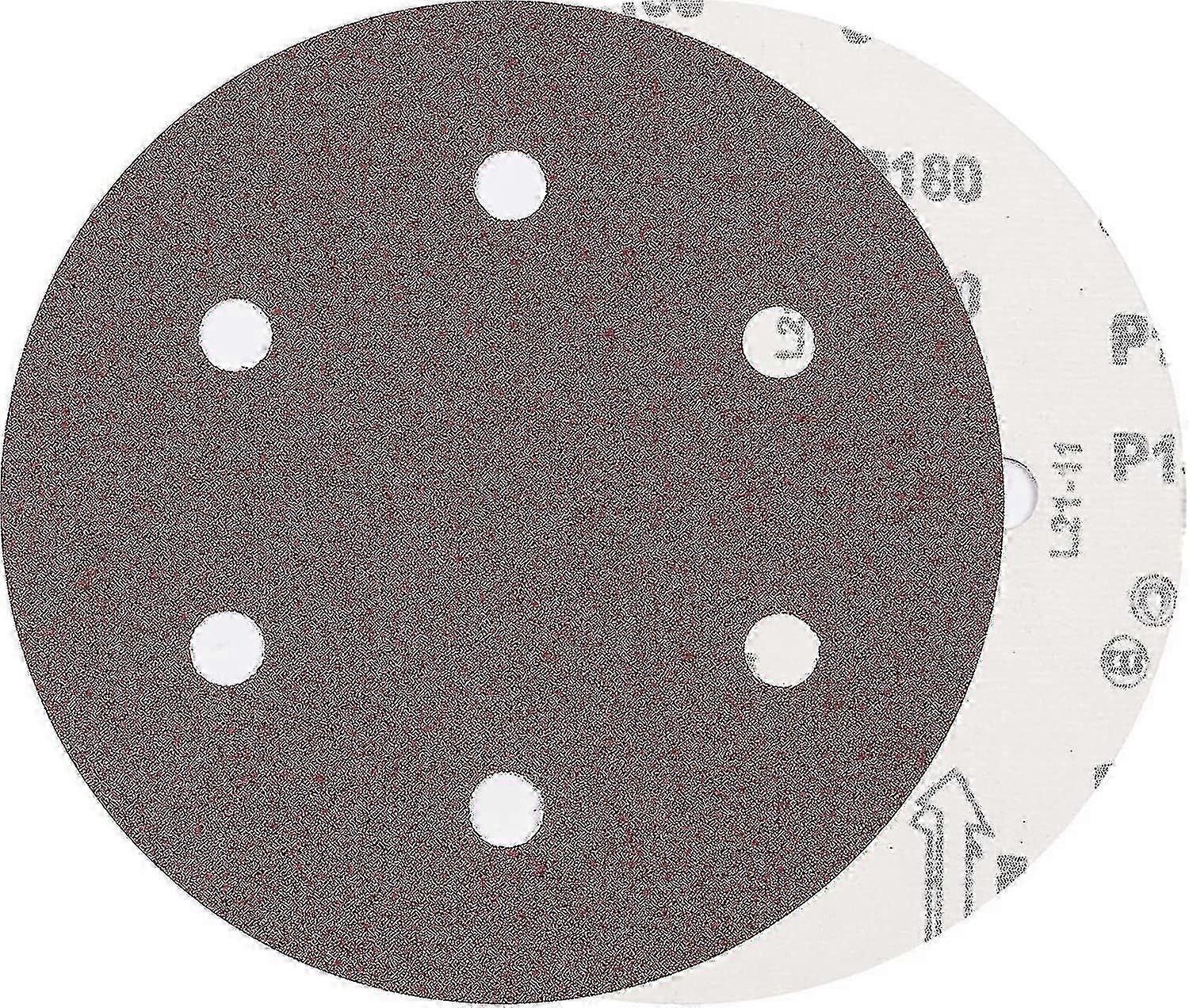 225mm Sanding Discs P180 with Holes, Hook and Loop 10 Round Sandpaper Pads for Compatible Sander