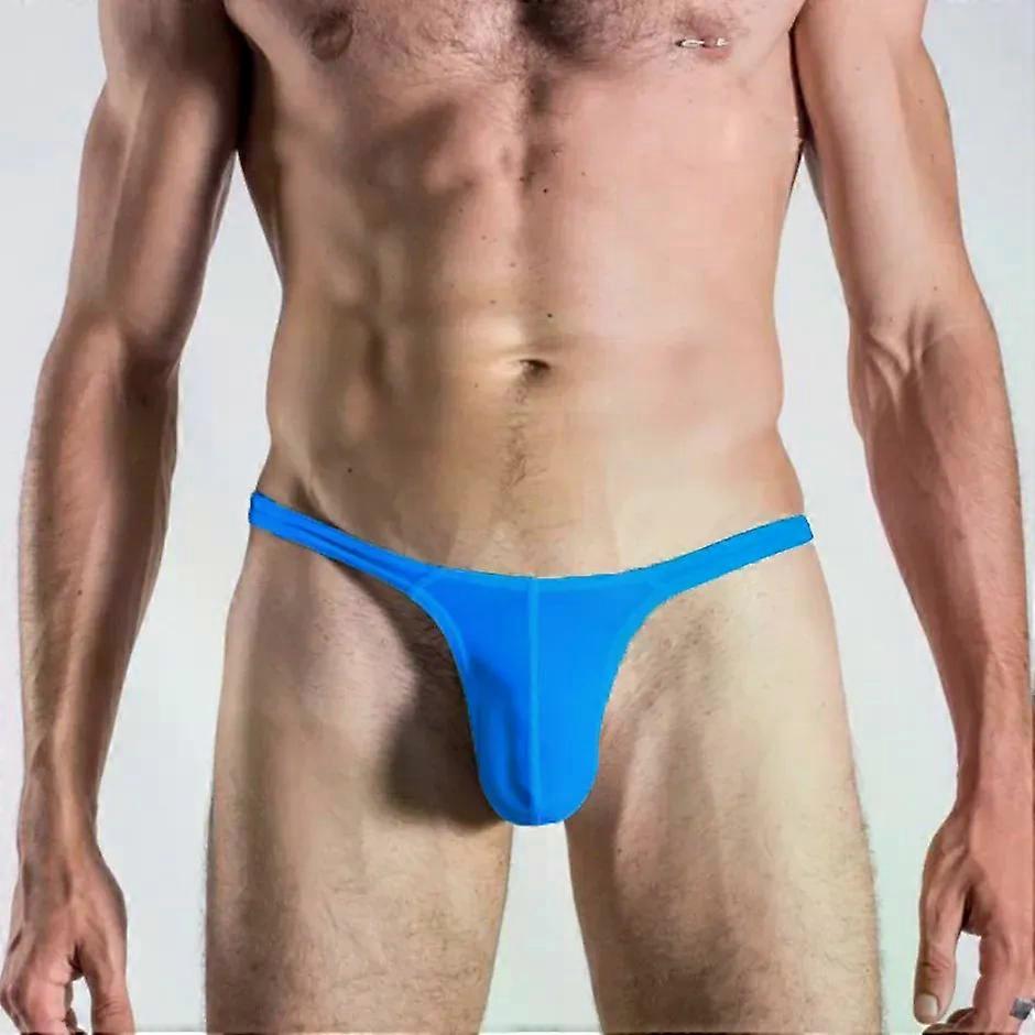 Men's Erotic T Back Thong Youth Transparent Ultra-thin Elastic Gays  Low-rise U Convex Pouch G-string Sissy Open Butt Bikini