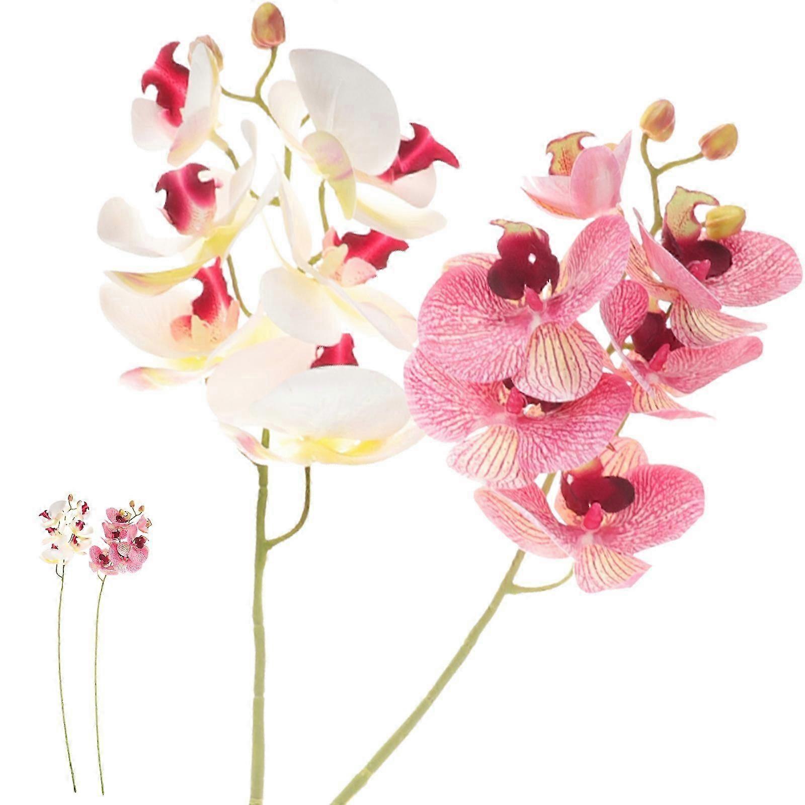 Simulation Flower Adornment Plastic Material Family Gathering 2Pcs
