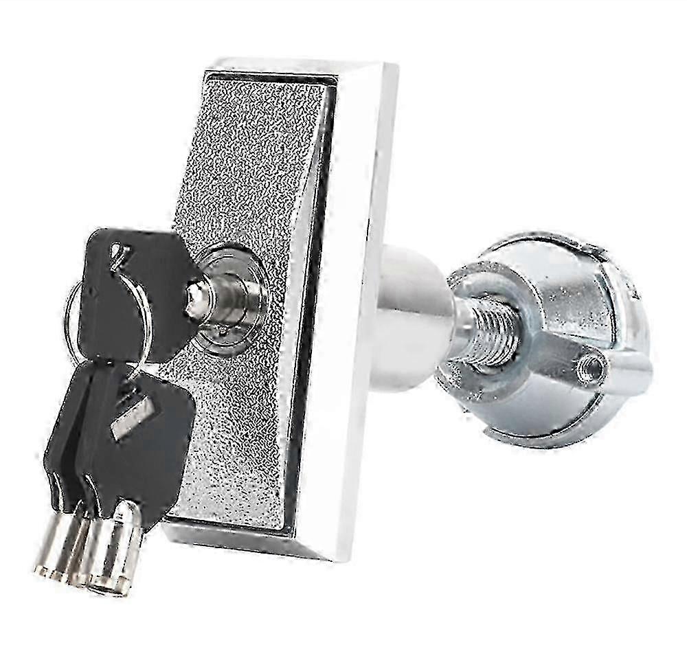 Vending Machine Lock, Universal Zinc Alloy Security Lock with Key for Safe Cabinet Lock, Snack Soda Vending Machine Lock (Silver) SZRH A-X