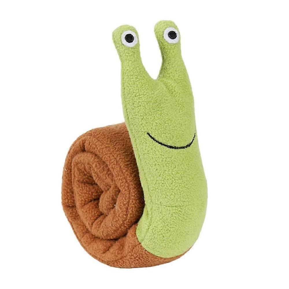 Dog Chew Toy for Puppies, Plush Squeaky Snail Toy, Durable Soft Material, Enriching Interactive Play for Small Dogs