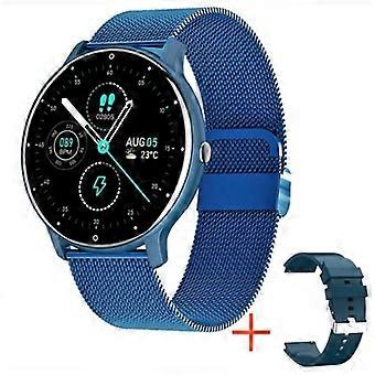 BW0223 Sport Waterdicht Smart Watch, Kleur: Mesh Blauw Mesh Blauw
