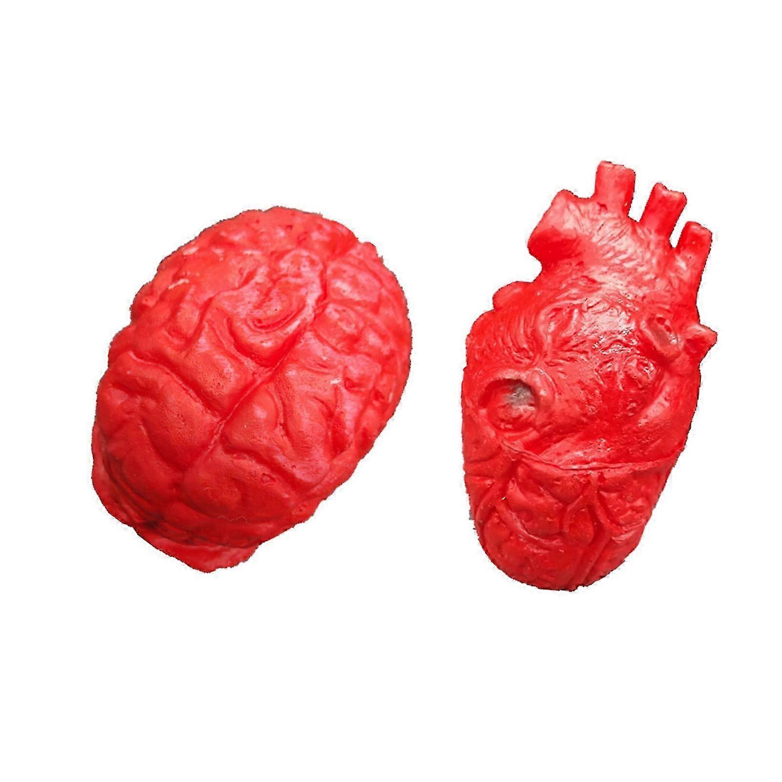 Realistic Heart Simulation Heart Scary Toy Body Part Heart Brains Eyeballs Fingers Models for Horror Party Props