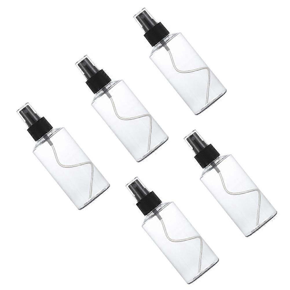 Plastic Dispensing Bottles Oblique Shoulder Transparent Leakproof General Users 5Pcs