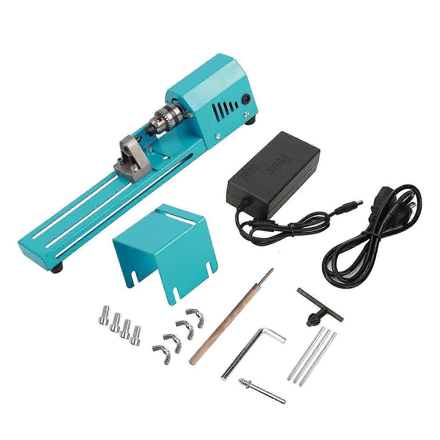 Miniature Electric Punching Grinding Machine DIY Wood Lathe Machine