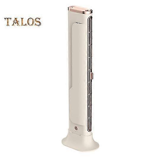 Bladeless Tower Fan with 3 Speeds Strong Airflow Quiet Operation Rechargeable Wireless Free-Standing Fan Air Conditioner