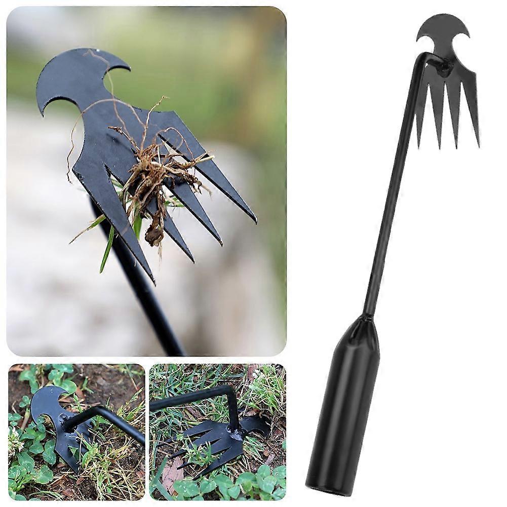 2-in-1 Heavy Duty Garden Hoe Rakes Tool - Double Side Weeding Cultivator for Flower Beds, Vegetable Gardens & Backyard