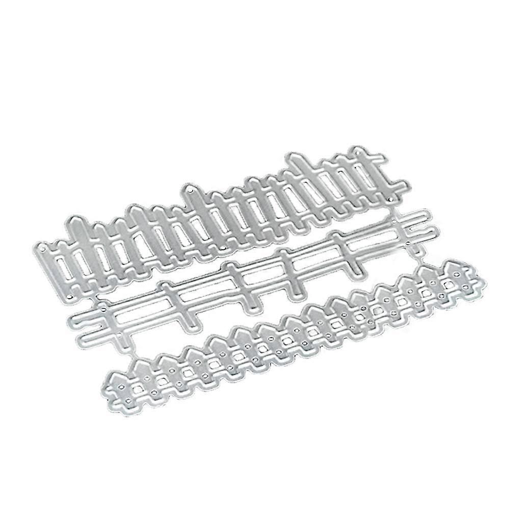 Carbon Steel Cartoon Fences Cutting Die Set Embossing Stencil Template Mold For Scrapbooking And Card Making