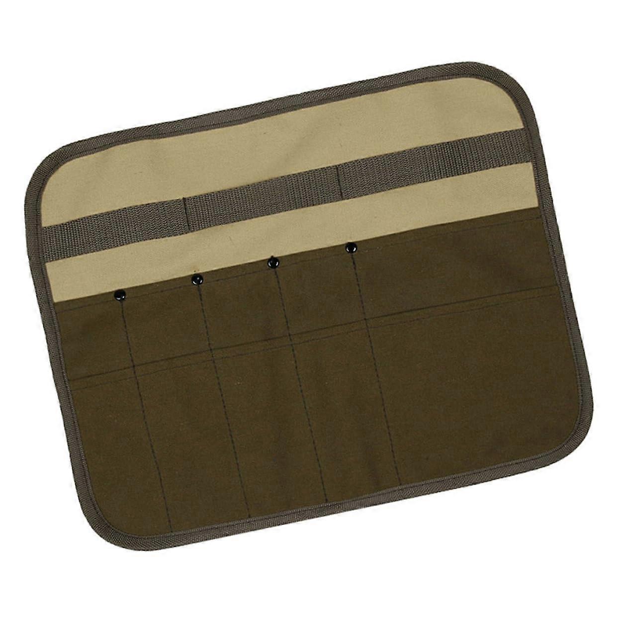 1 Piece Hanging Picnic Bag Made of Durable Canvas, Practical Storage for Dishes, Grill Utensils, and Snacks, Easy to Clean for Camping