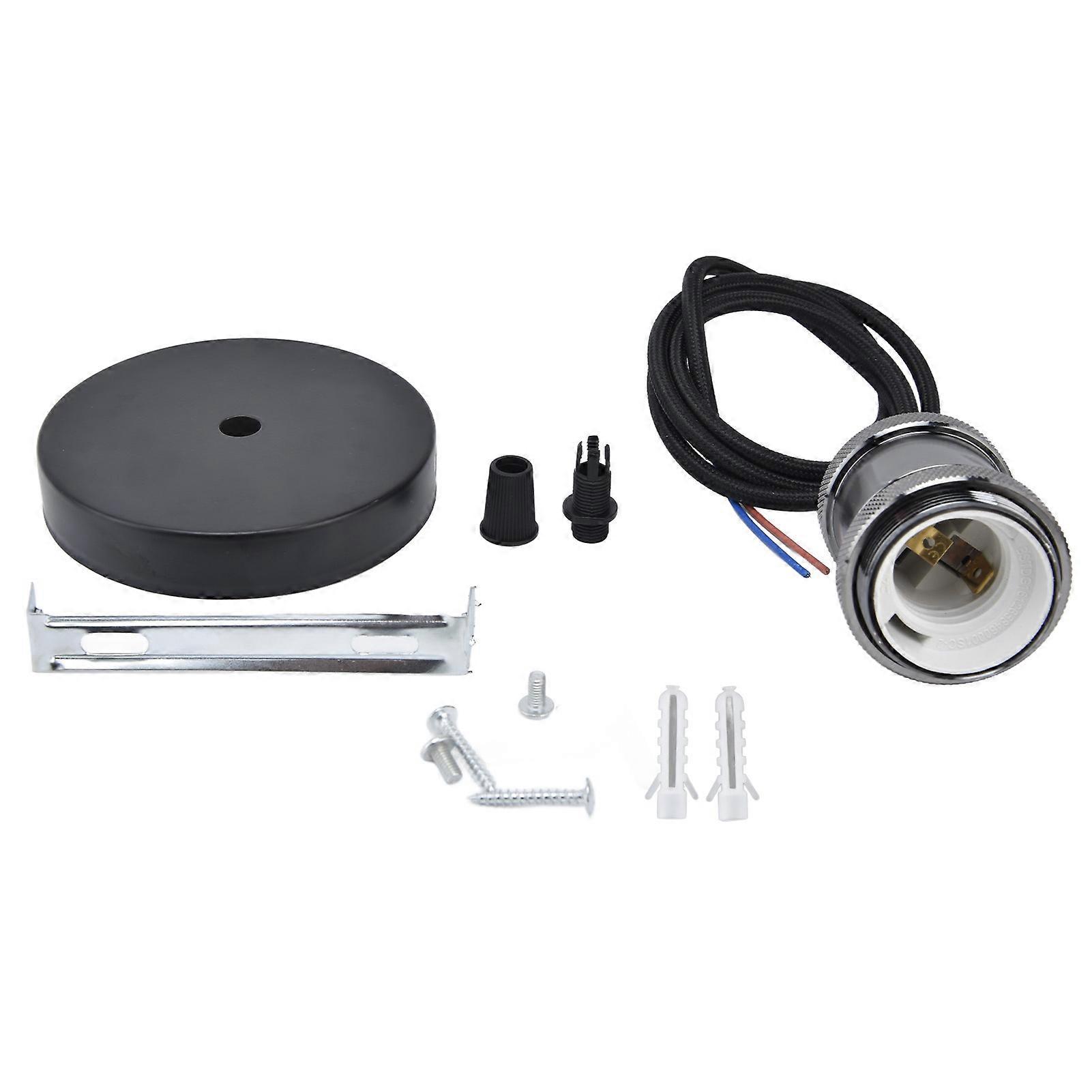 E27 Lamp Holder with Cord Vintage Pendant Light Lampholder for Bedroom