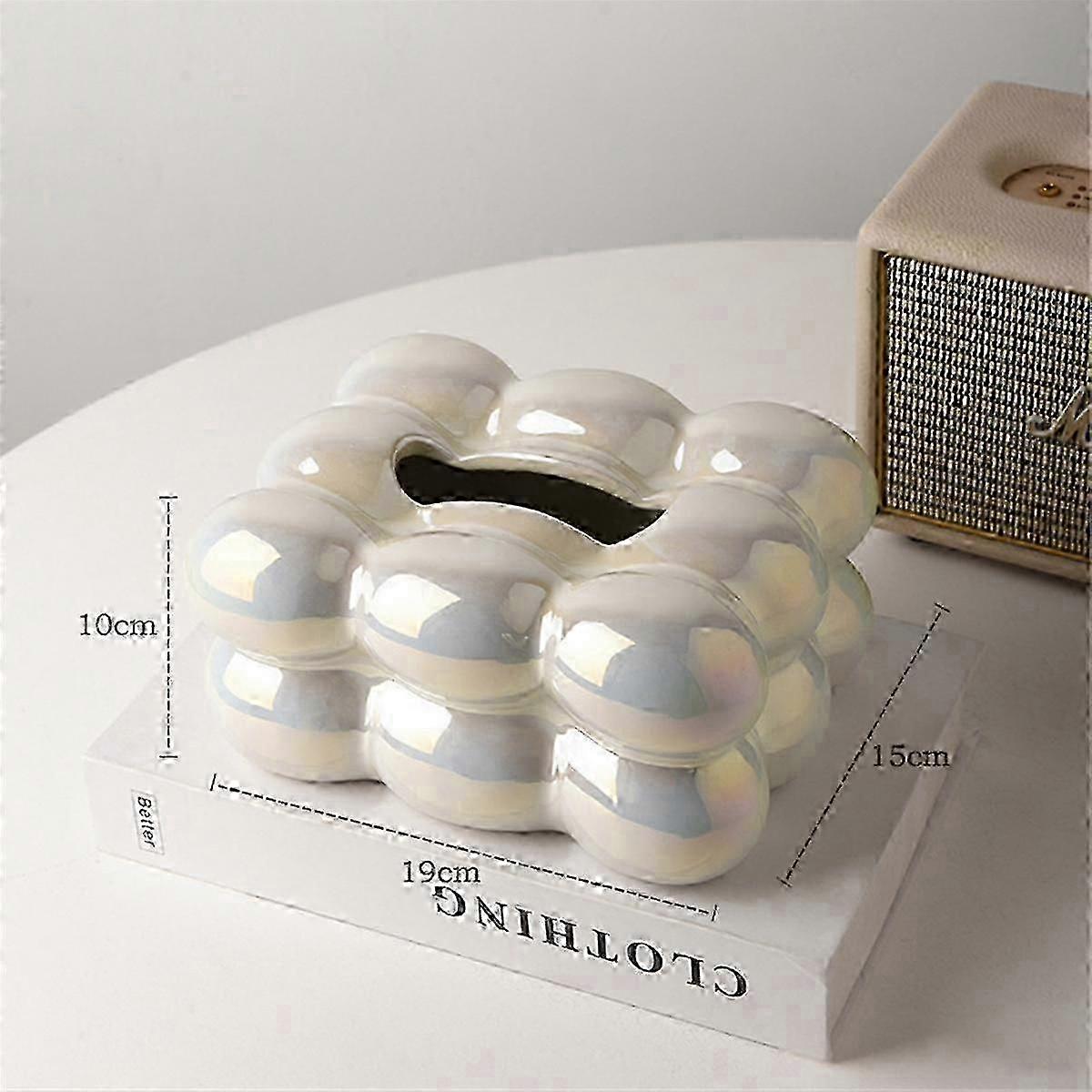 Bubble Design Tissue Box Holder Paper Dispenser for Bathroom Dining Table Stylish Tissue Organizer jn