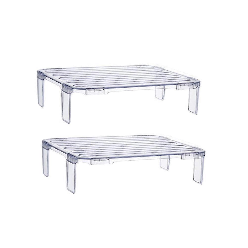 Transparent Storage Rack for Home Constructed with High-grade AS Material Keeps Kitchen Organized