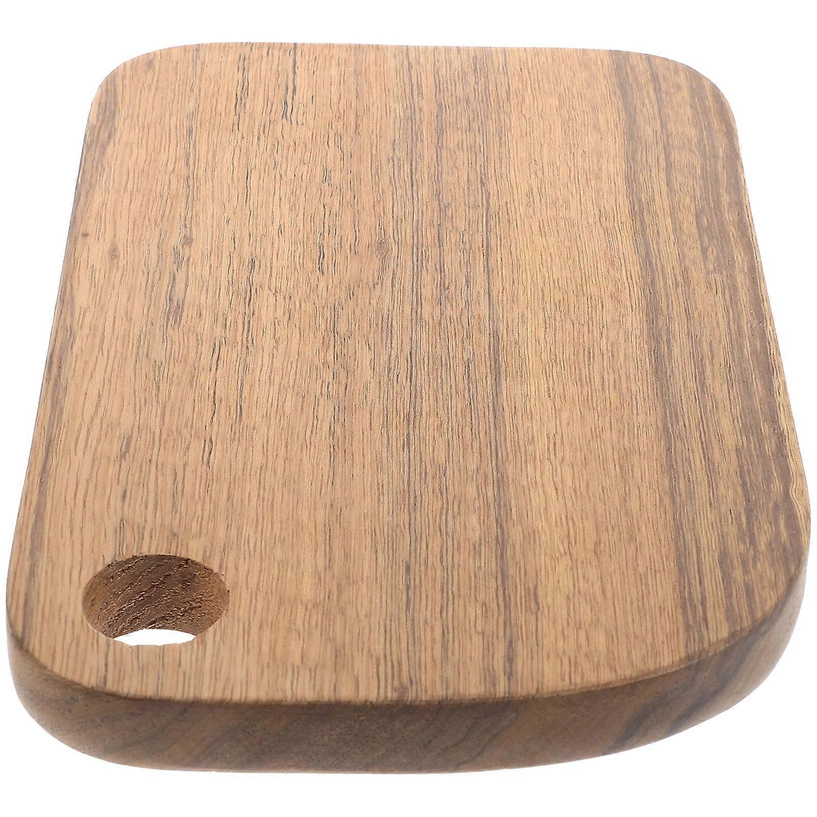 Wooden Chopping Board Protection Double-Sided Usage Home Use Light Brown 11.40X6.68X0.79in 1Set