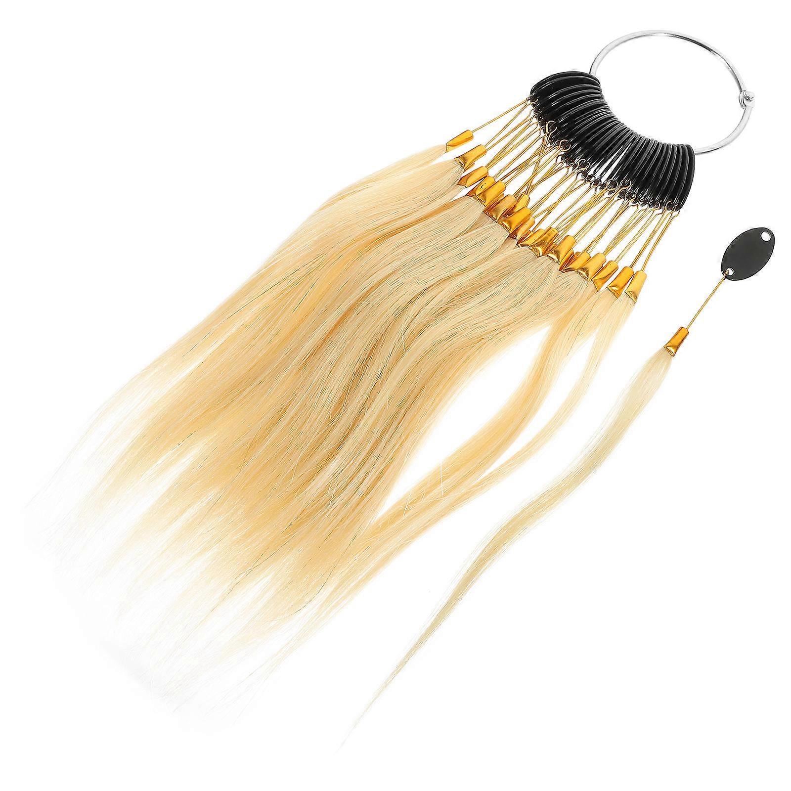 30pcs Human Hair Color Test Kit with Real Hair Samples for Accurate Dye Testing – Lightweight, Portable, Salon Grade