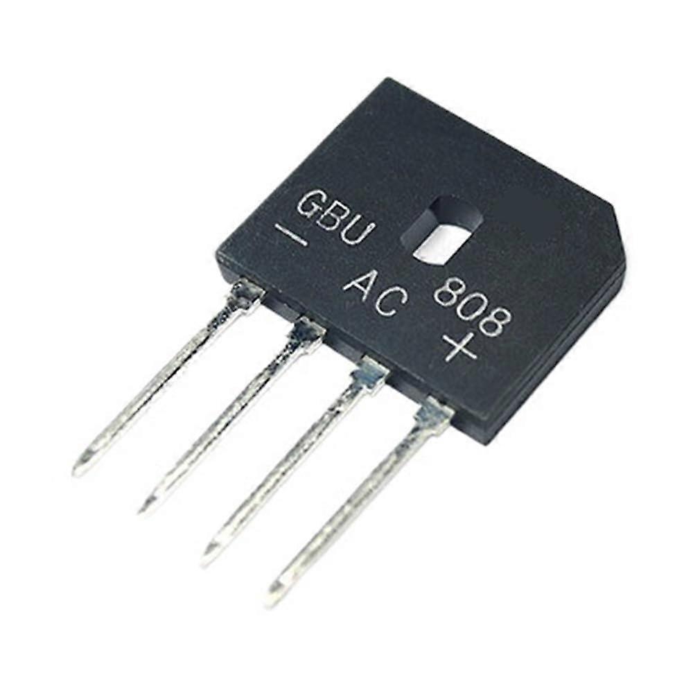 5pcs Power Diode Bridge Rectifier, GBU808 800V 8A Diode Rectifier, Fast Response Compact Rectifiers