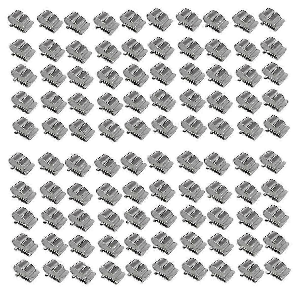 100PCS Photovoltaic Cable Clip Cord Clamp 304 Stainless Steel Solar Cable Clip Solar Panel Cable Cl JN