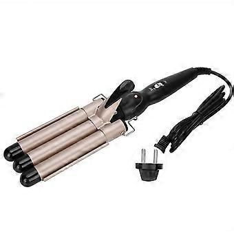 3 baril fer à friser baguette réglable bigoudi Waver sertissage outil de coiffure 110V ~ 240VEU prise 22mmYMMR)