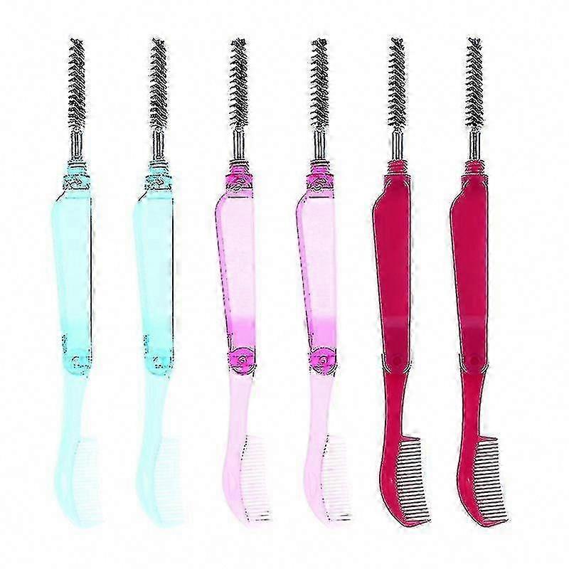 6pcs Foldable Eyelash Comb for Perfect Lash Separation
