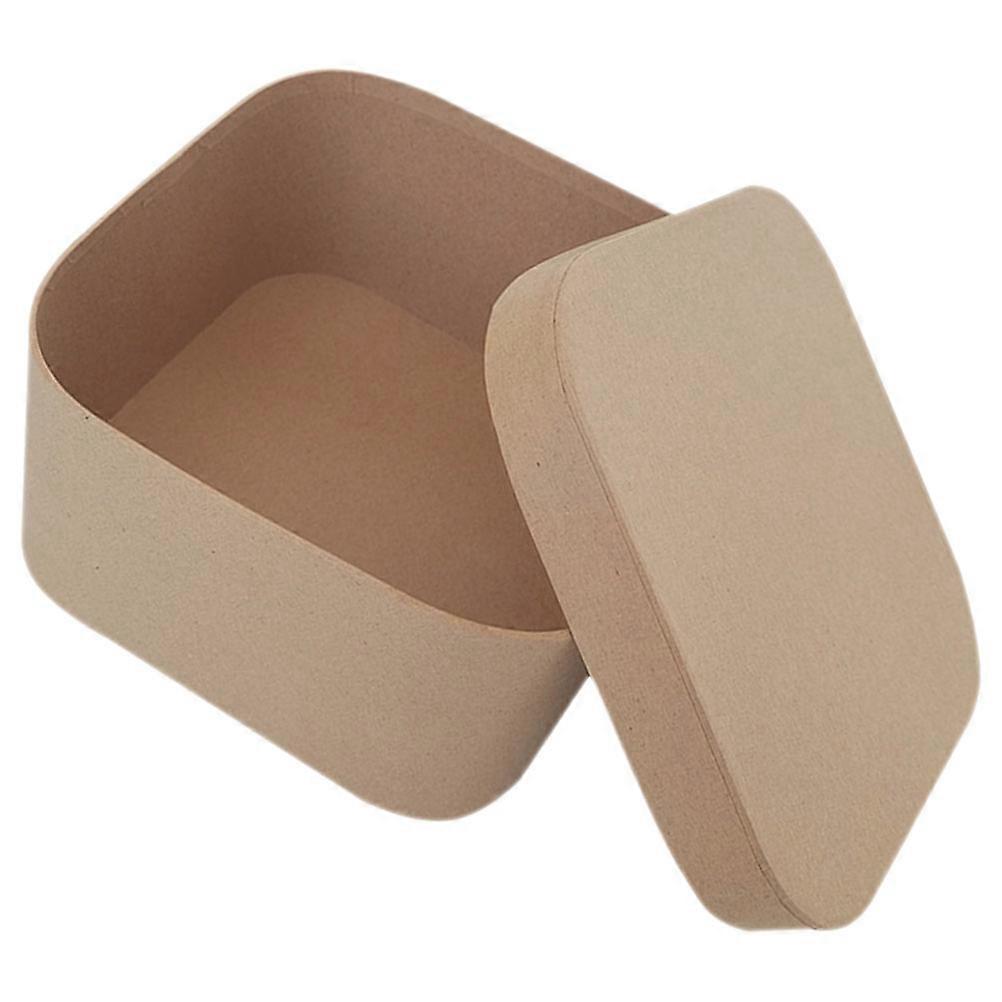 Boxes With Lids Square With Rounded Corners Elegant Design Light Brown 16.5x16.5x9.2cm Perfume Holder 1Pcs