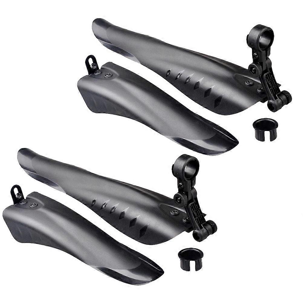 Mud Guards For Bike Front Rear Quick Release Cycling Wings High Strength Black 50 X 27 Cm Easy To Install Durable 2 Sets