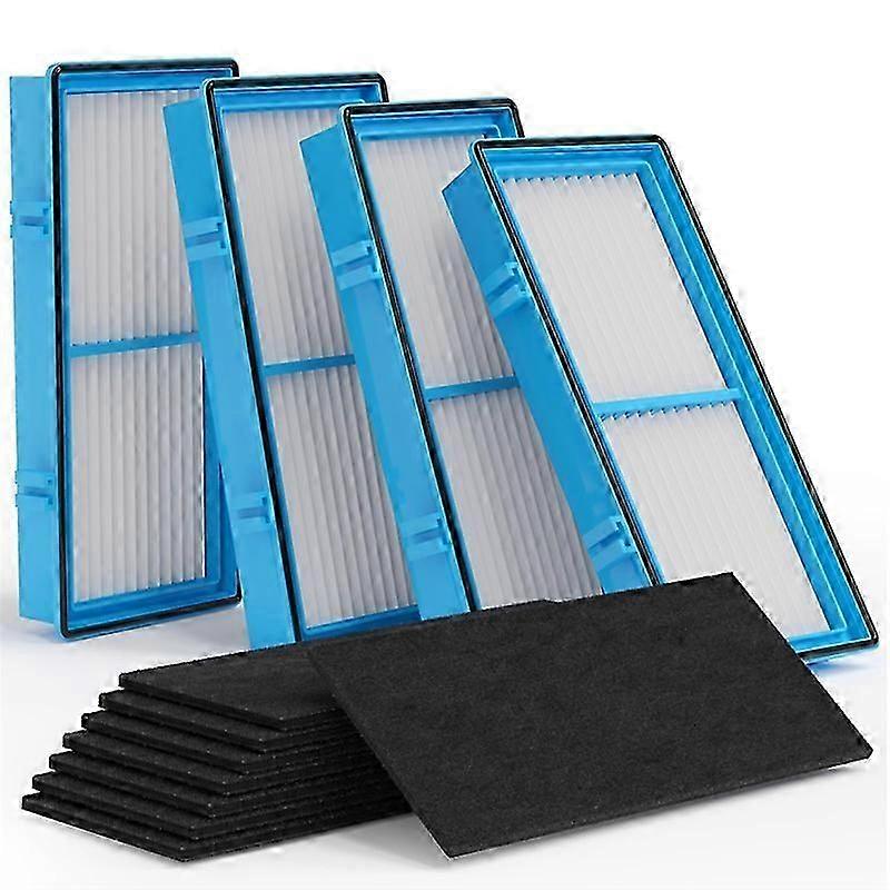 Filter Replacement for AER1 HAPF30 Air Puri-Fiers, 4 True HEPA Filters + 8 Carbon Booster Filters
