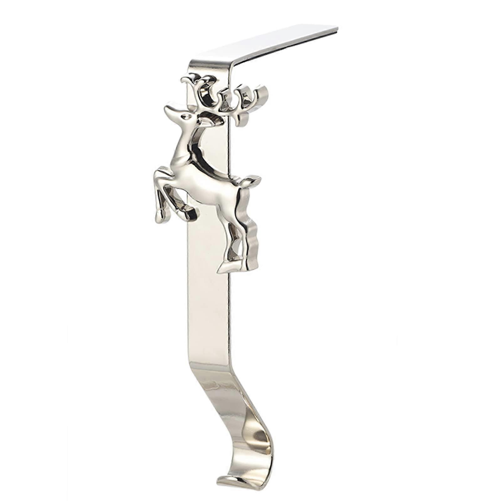 Christmas Stocking Hanger Snowman Tree Deer Mantel Set Stocking Hooks For Fireplace Mantel Decor