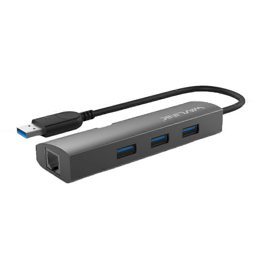 For Windows USB 3.0 Splitter USB A HUB Gigabit Ethernet UH3031G