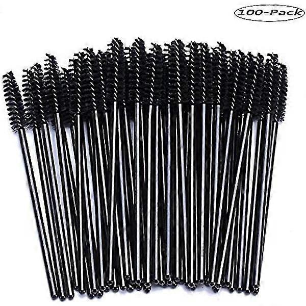 Disposable eyelash brush, black, 100 pcs
