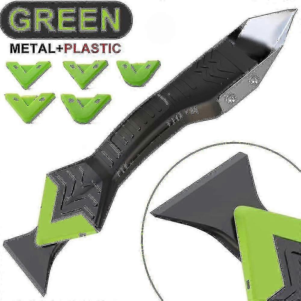 5-in-1 Silicone Caulk Finisher, Sealant Scraper & Grout Kit with Seam Tape