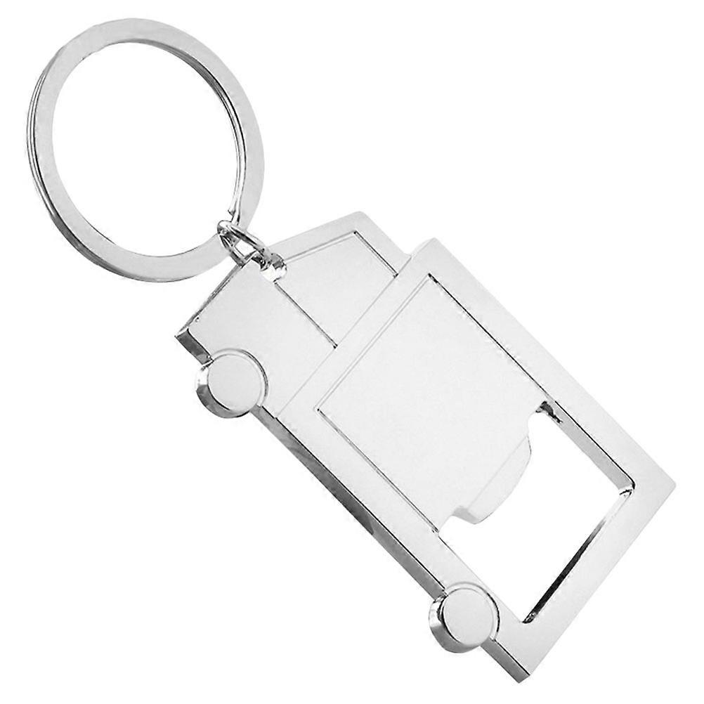 Keychain Open Bottle Meticulous Craftsmanship Unique Truck Shape Design For Men Everyday Use Durable Alloy 1Pack