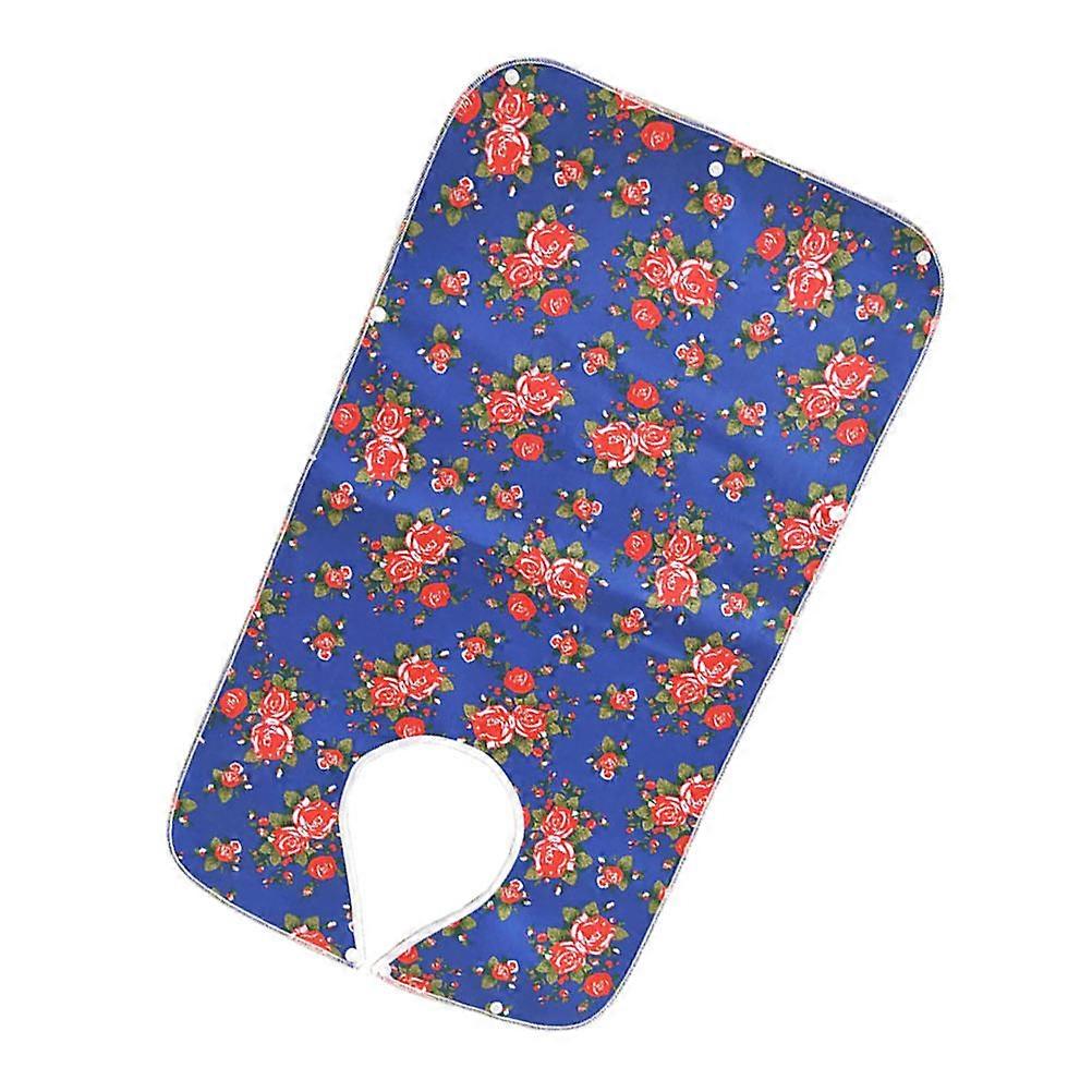 Adult Feeding Bibs Anti-Oil Mealtime Apron Seniors PVC Polyester 78 x 44 x 0.1cm Catch Falling Food 1Pc